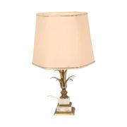 Lampe de table vintage en forme de palmier et d'ananas, massive, années 1970, 48 cm