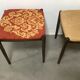 Two tubular steel stools