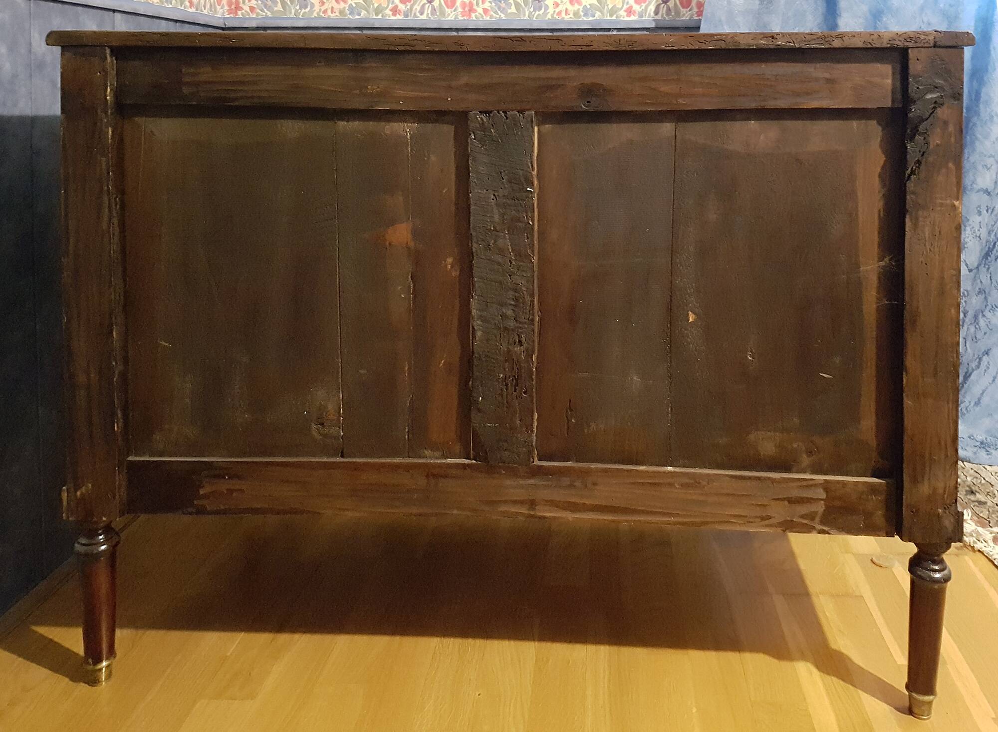 Louis XVI mahogany commode