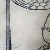 Japanese print, modern reprint on rice paper