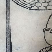Japanese print, modern reprint on rice paper