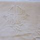 Old ap monogrammed white wire sheet