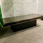 Table basse Belgo chrome par Roger Vanhevel années 70