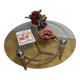 Table basse Rocket en bois et verre, 1970