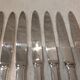 12 silver plated table knives, Francia goldsmith, single-flat, 24.7cm