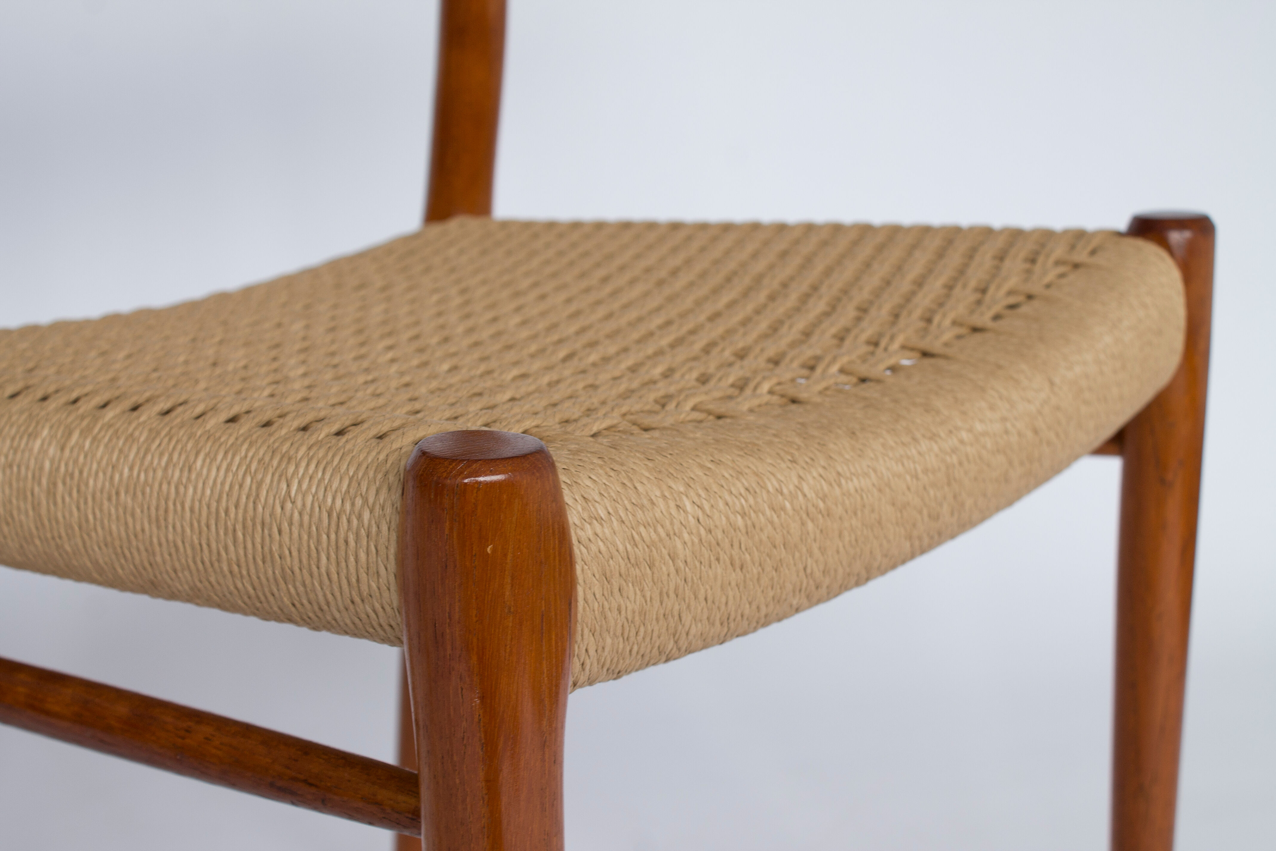 4 chairs model 75 by Niels Møller  1950