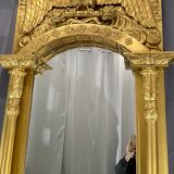 Mirror 212x101 cm empire era early nineteenth, gilding with gold leaf very good condition