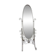 Full-length mirror in metal