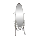 Full-length mirror in metal