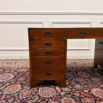 Classic English Eichholtz Campaign Desk