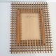 Miroir 65x51cm rotin vintage 1950