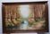 Large oil painting on canvas signed Miguel