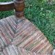 Brutalist straw chair