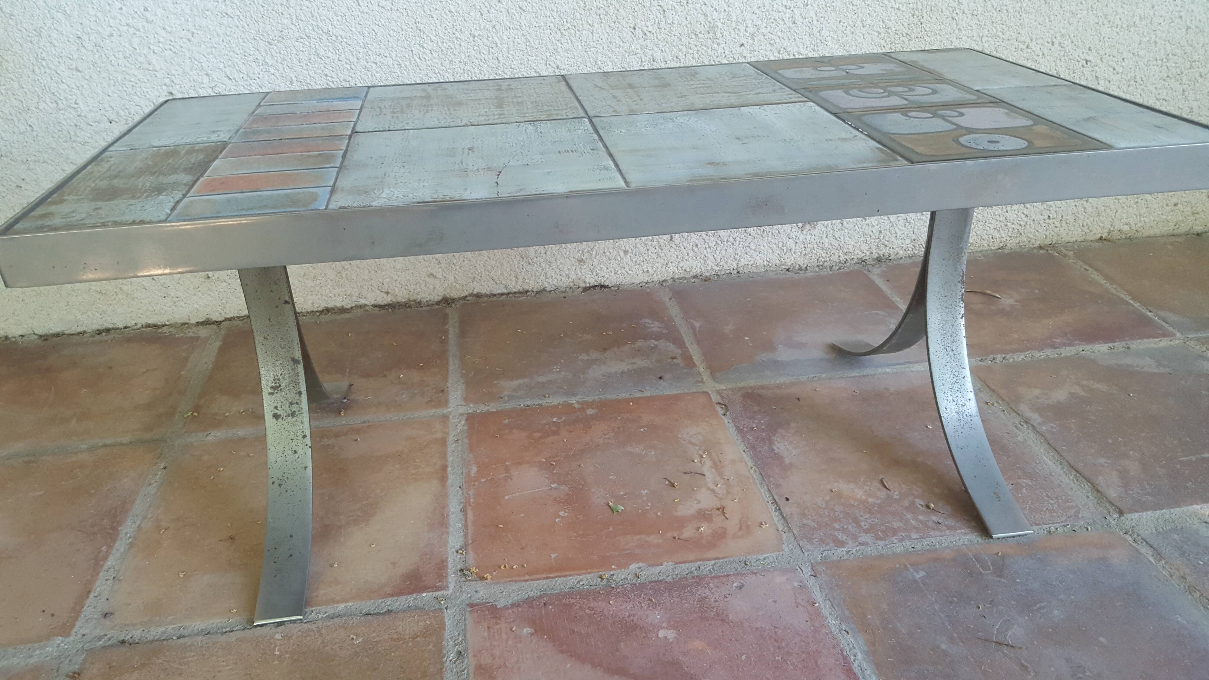 Vintage ceramic coffee table