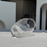 Vase transparent en verre H22