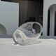 Vase transparent en verre H22