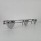 Vintage 1960s chrome wall coat rack automotive design