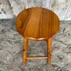 Tabouret chalet ancien bois pin massif vintage