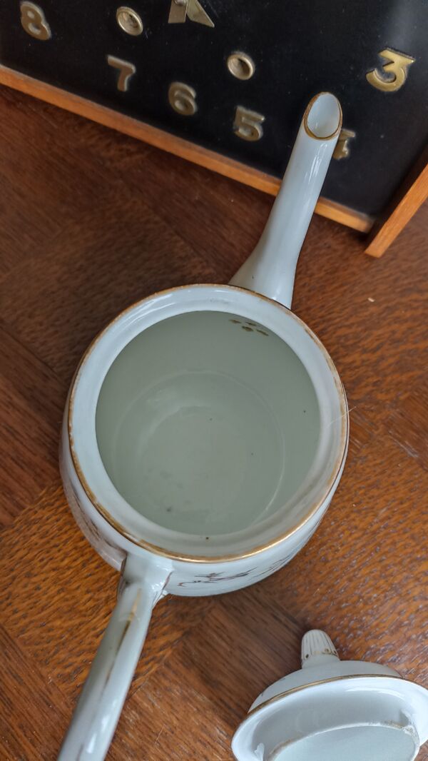 Verseuse en porcelaine de Paris, Vermont Frères du XIXème