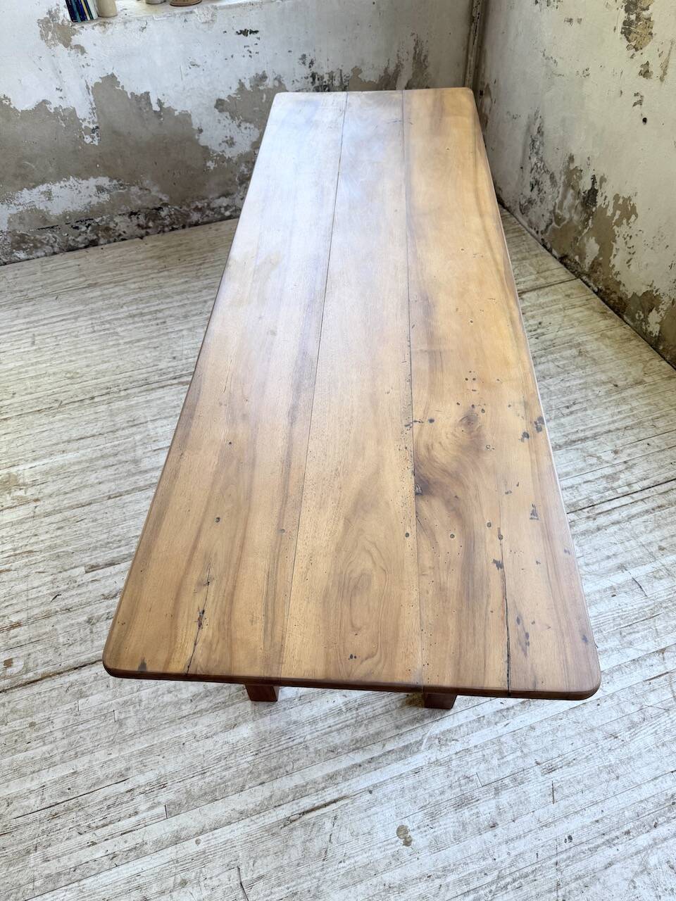 Walnut farmhouse table 2.10m from the 50s