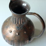 Copper vase with plastic insert, vintage from the 1960s