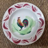 4 assiettes en faïence Coq, moulin des loups