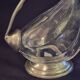 Wine carafe, duck design, glass and metal A553