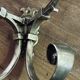 Double wall hook in genuine bronze, Bistrot - Art Nouveau style.