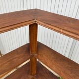 Solid wood corner shelf