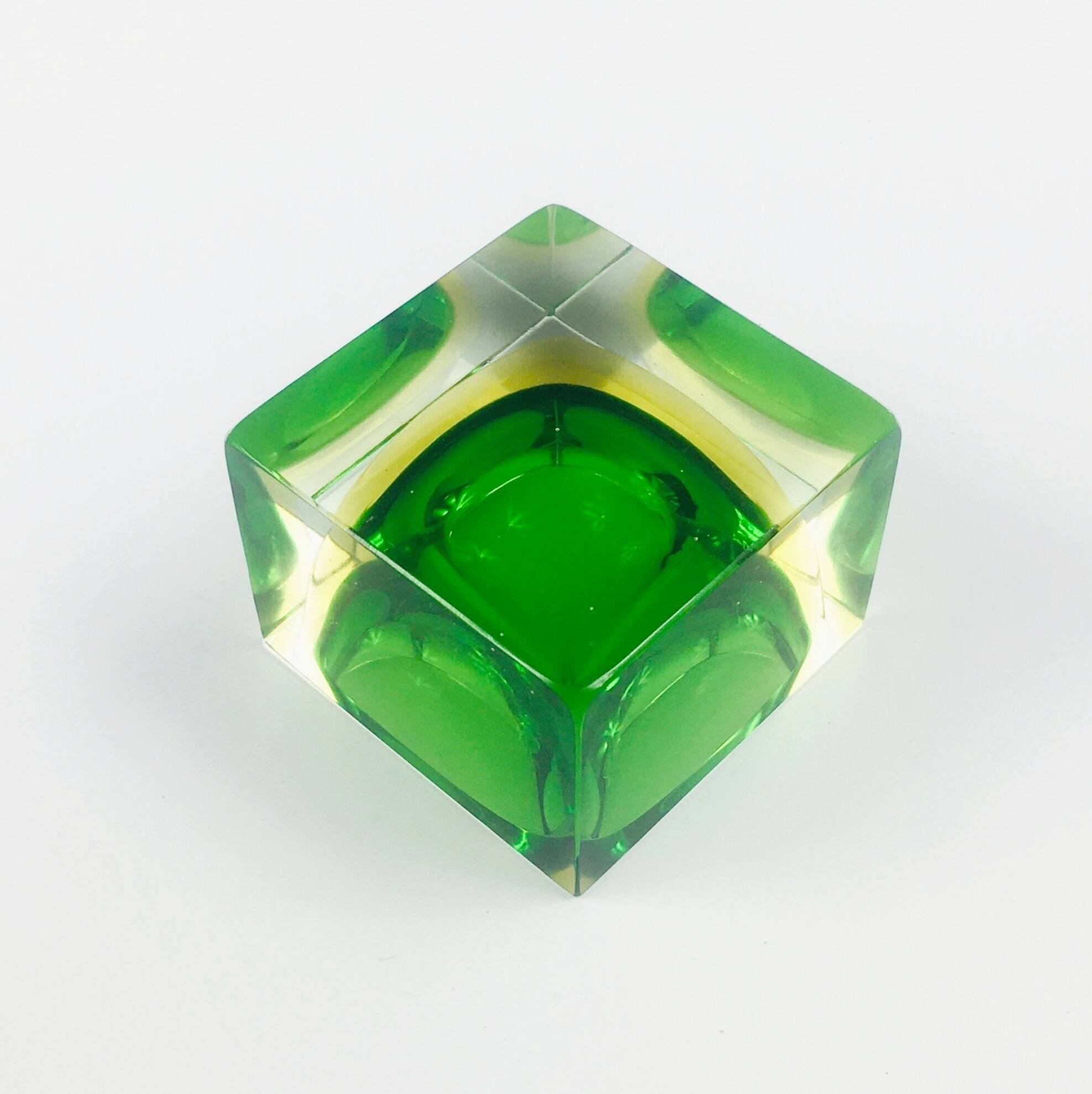 Sommerso Murano Glass Catch-All or Ashtray by Flavio Poli for Seguso Vetri D'Arte, Italy, 1970s