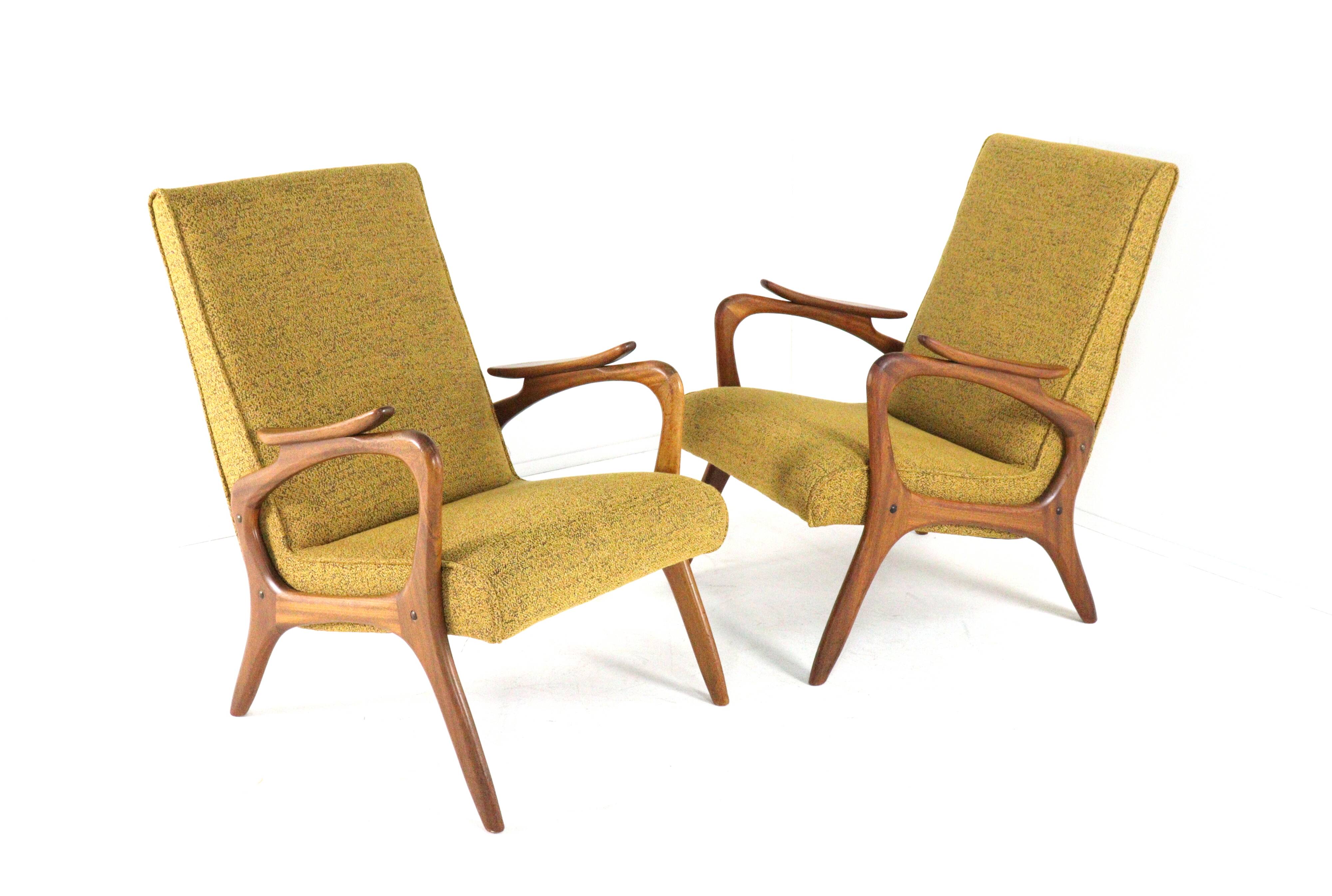 Armchair 'Rondeling'  yellow | 2 pieces in stock - dutch mid century modern