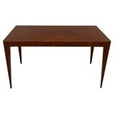 Italian Art Deco Coffee Table in Teak and Maple by Paolo Buffa, 1950s