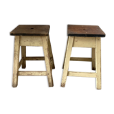 Pair of farm stools