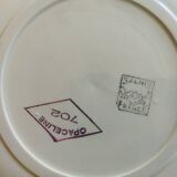 8 semi-deep plates Salins Opaceline 702