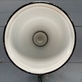 Industrial Fabrilux wall lamp with gray enamel shade