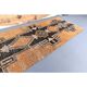 Vintage natural Turkish hand-knotted runner orange rug 80x348
