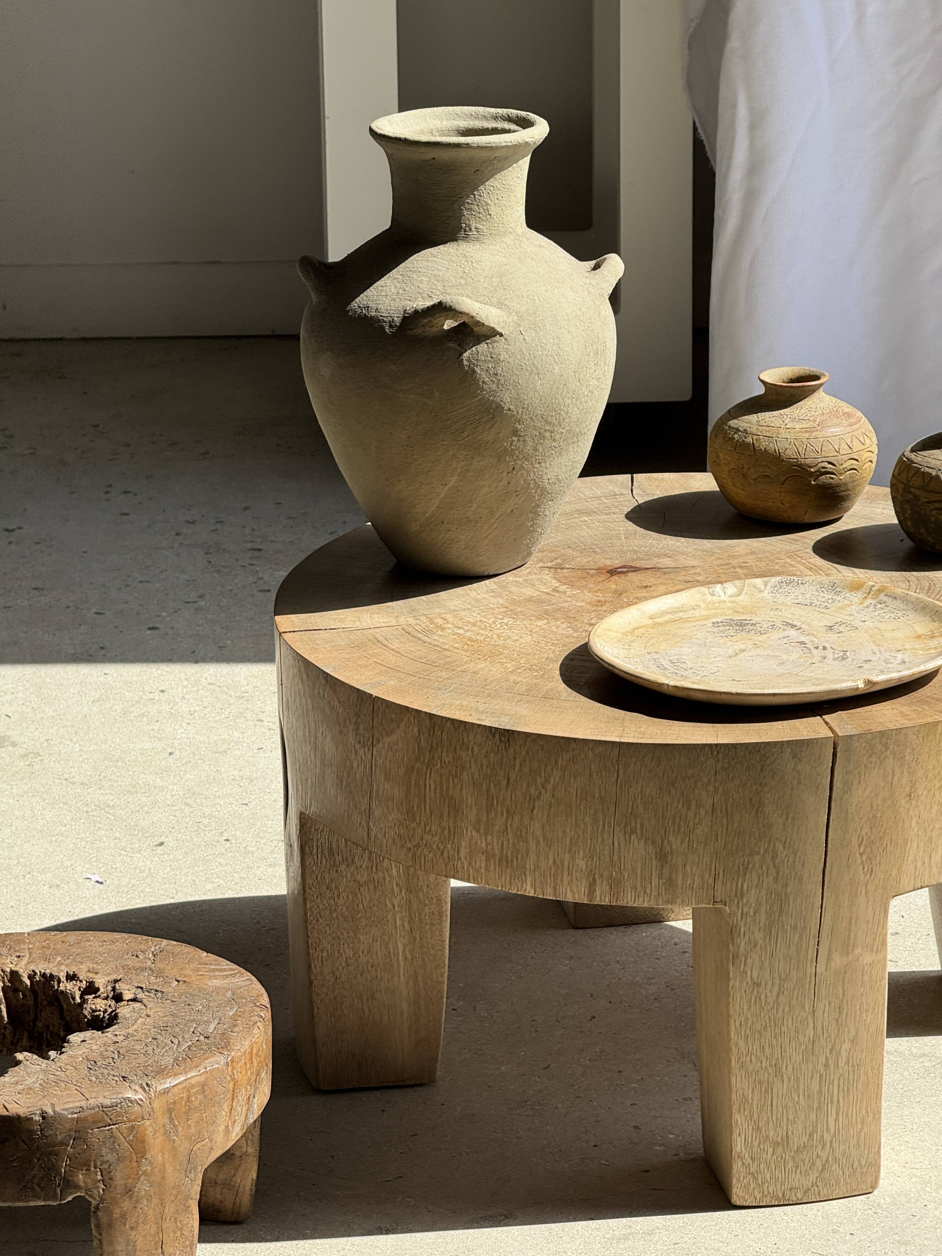 Oval petrified wood dish or bowl with grey edges D28x24 -3779