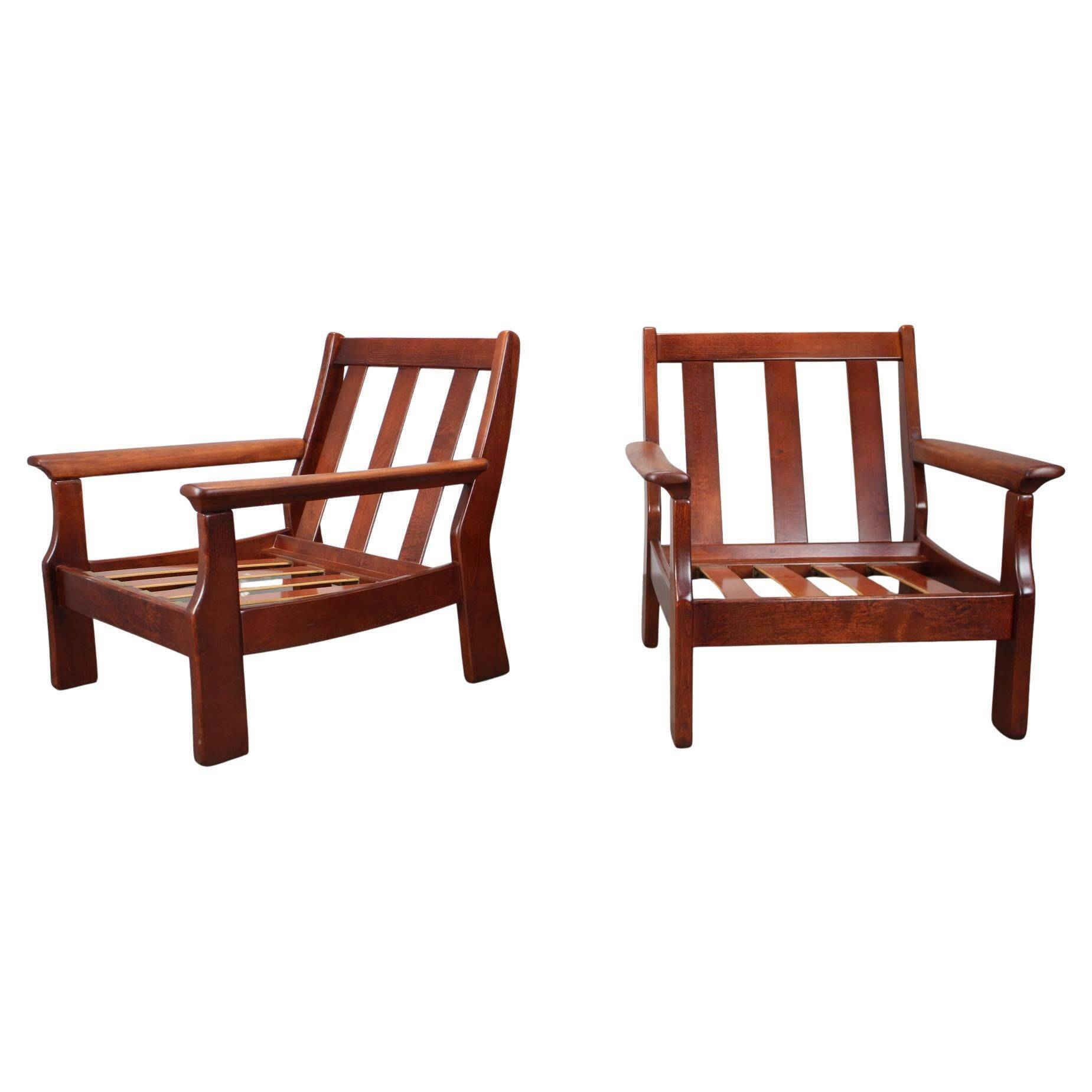 Pair of vintage Scandinavian armchairs, 1960s