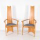 Pair of Japanese armchairs