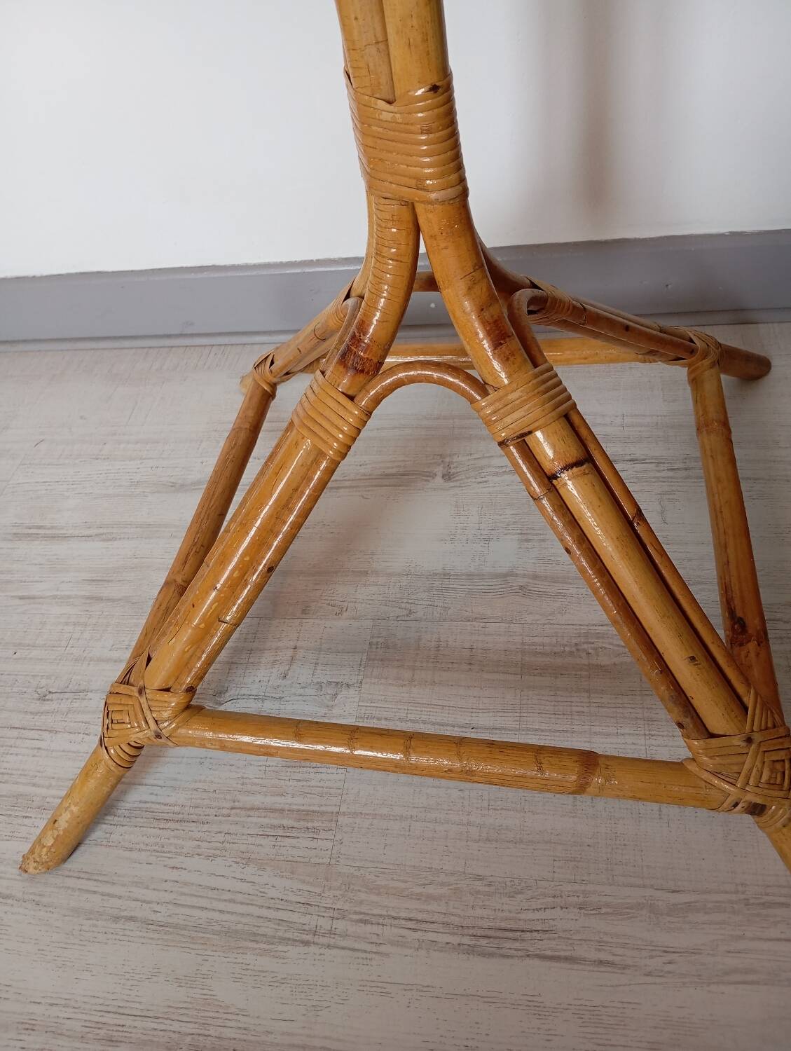 Bamboo coat rack