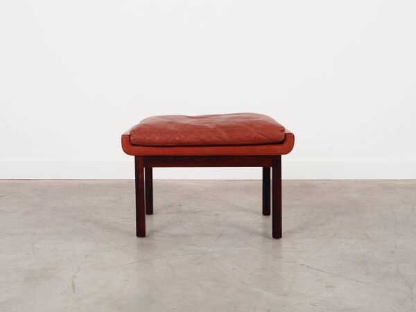 Pouf en palissandre, design danois, années 1970, designer : Finn Juhl