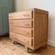Commode vintage en chêne brut (rénovée)
