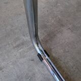 Chaise S34 de style vintage Mart Stam : cuir bleu, fauteuil de bureau Bauhaus