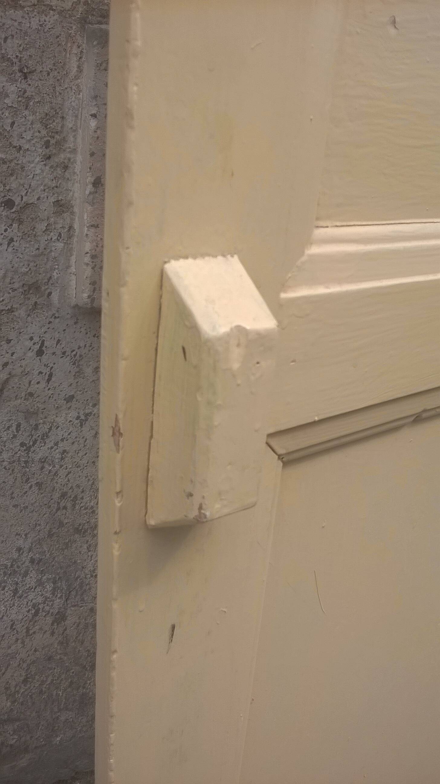 Set of large double antique wardrobe doors.