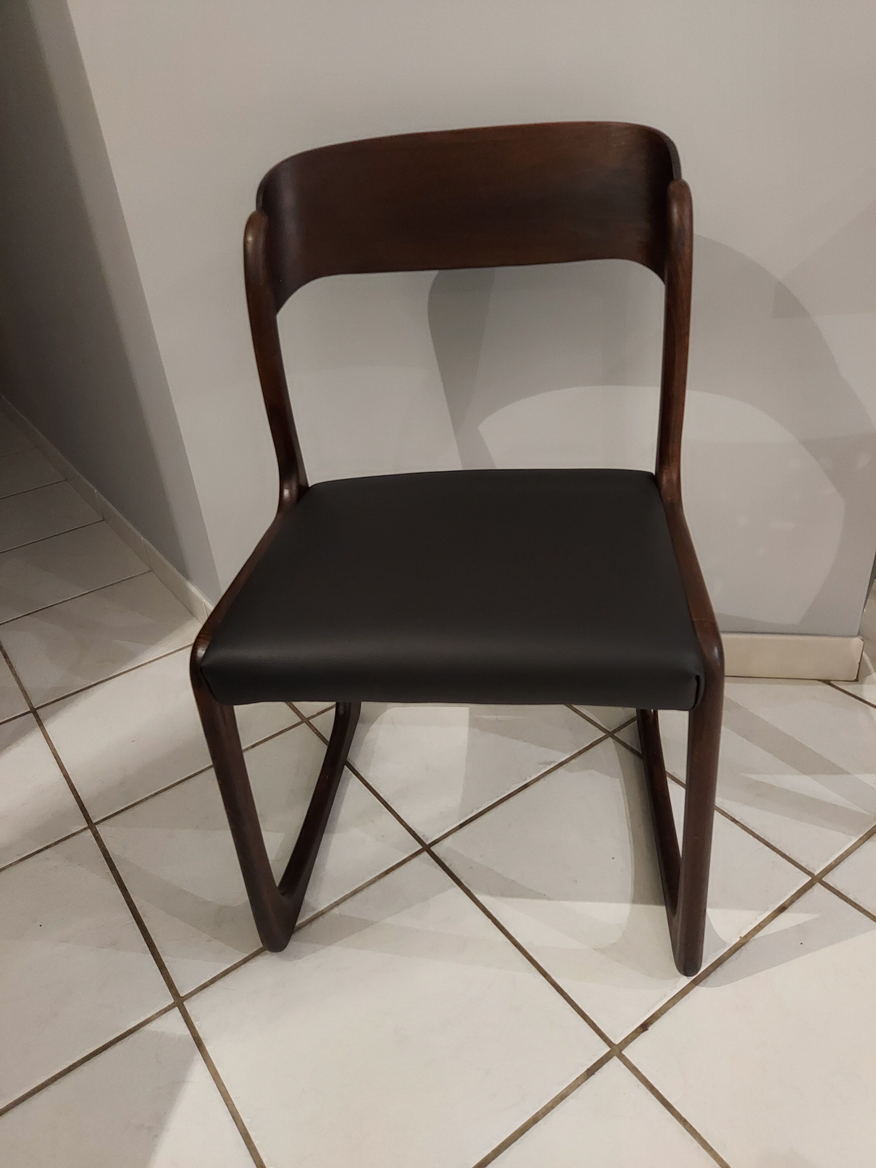 Suite of 4 mismatched chairs vintage model Marcel Breuer,Adrien,Baumann