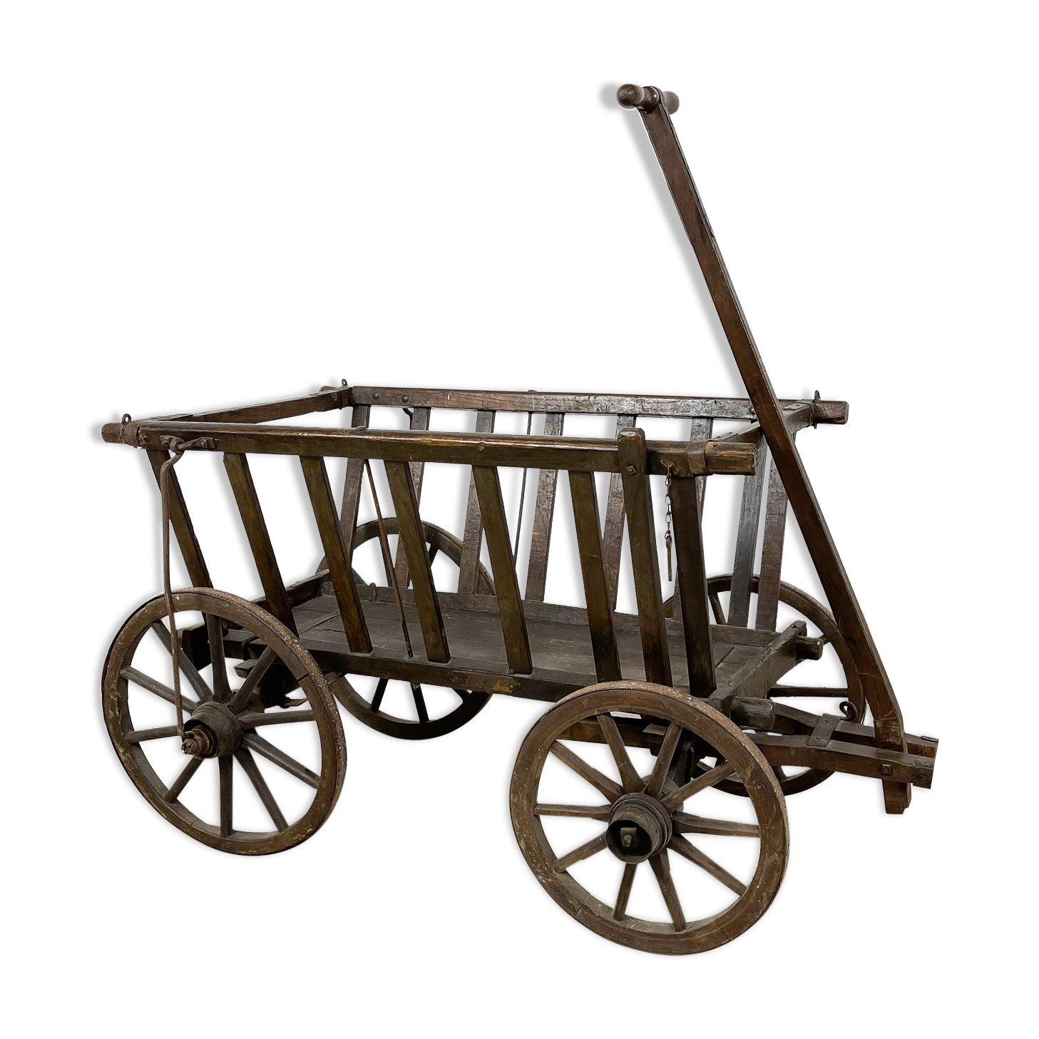 Antique german goat cart farmhouse wagon