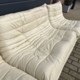 100% authentic Ligne Roset Togo 1.2z & hoek in Beige leather