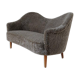 Mid-century modern canapé in sheepskin / shearling model 'Samspel' by Carl Malmsten, 1956