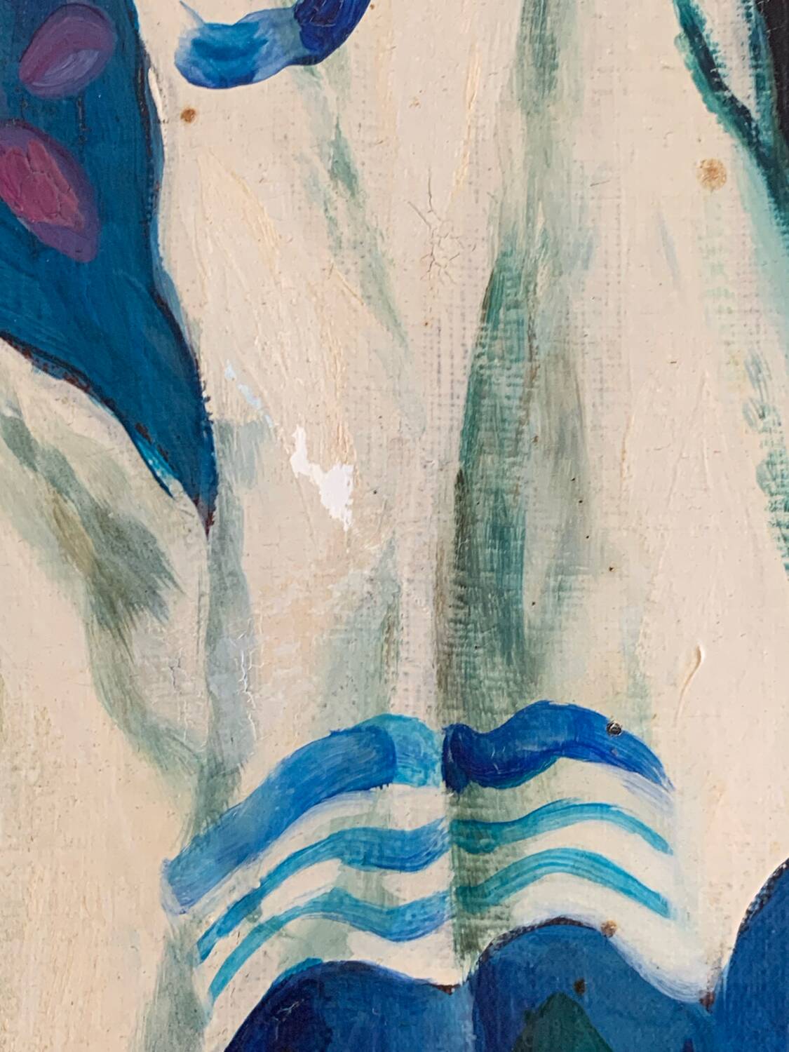 Oil on Canvas Still Life Gabriel Jutteau Vintage 1958