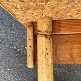 Rattan bedside and bamboo